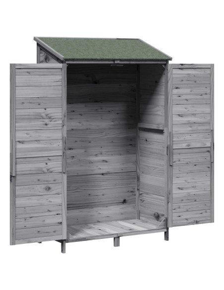 Capanno da Giardino Grigio 106 x 56 x 176,5 cm