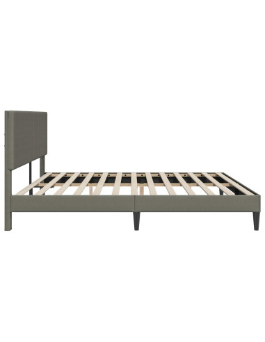 Struttura del letto Grigio Chiaro 180 x 200 cm Tessuto in Cords