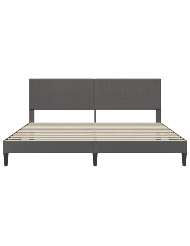 Struttura del letto Grigio Scuro 180 x 200 cm Tessuto in Cords