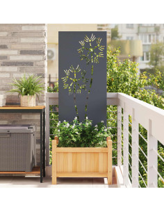 Schermo per privacy in giardino Traforo Antracite 50 x 140 cm