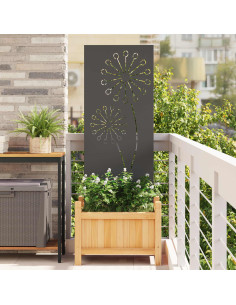 Schermo per privacy in giardino Traforo Nero 50 x 140 cm