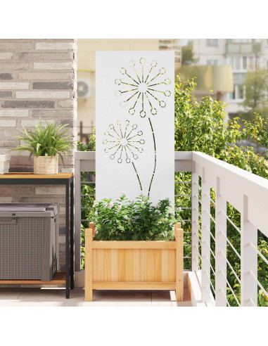 Schermo per privacy in giardino Traforo Bianco 50 x 140 cm