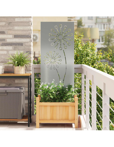 Schermo per privacy in giardino Traforo Argento 50 x 140 cm