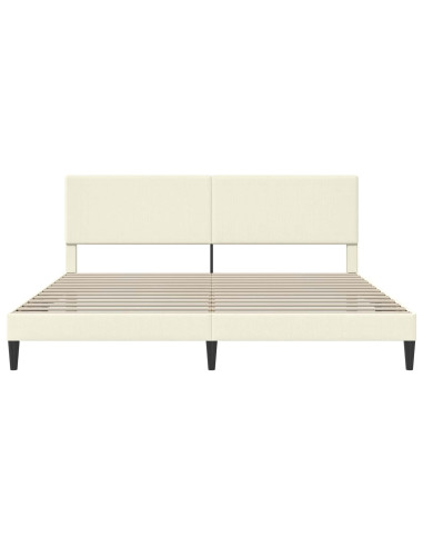 Struttura del letto Crema 200 x 200 cm Tessuto in Cords
