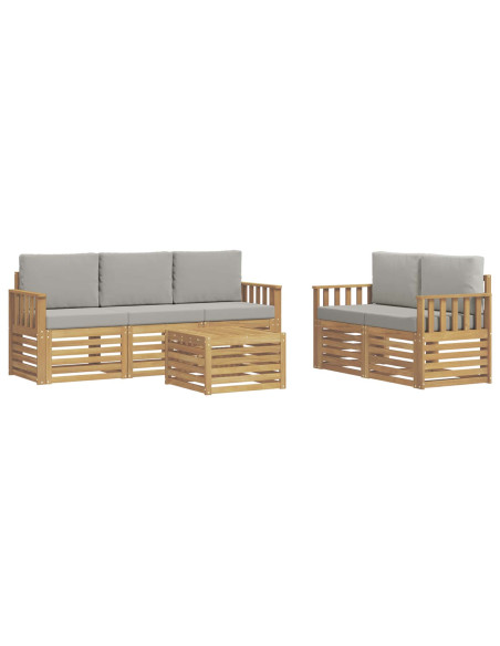 Set divani Legno di Acacia Massello
