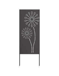 Schermo per privacy in giardino Traforo Nero 50 x 140 cm 2