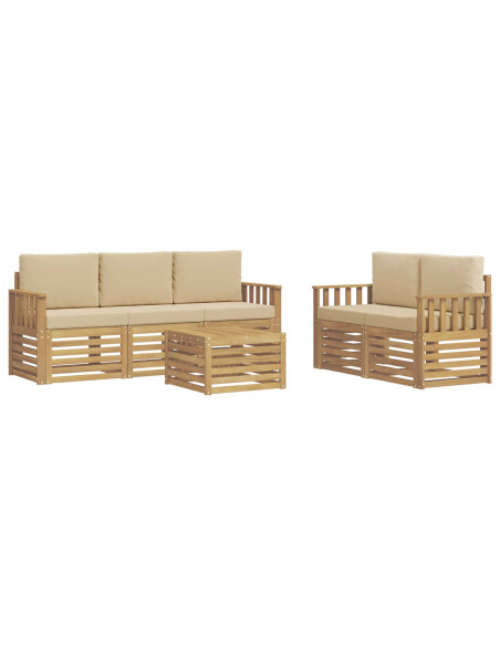 Set divani Legno di Acacia Massello