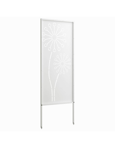 Schermo per privacy in giardino Traforo Bianco 50 x 140 cm