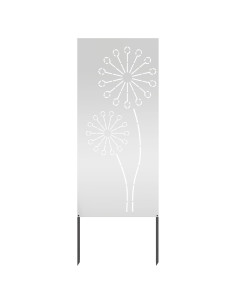 Schermo per privacy in giardino Traforo Argento 50 x 140 cm 2