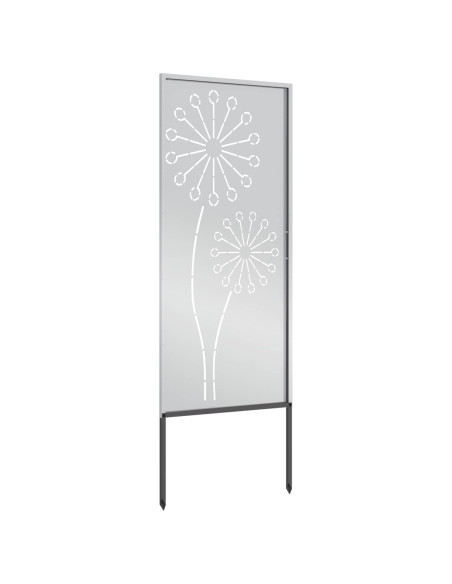 Schermo per privacy in giardino Traforo Argento 50 x 140 cm