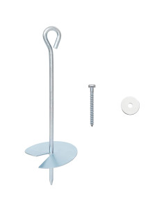 Ancora per Terra 10 pcs Argento Ø10 x 30 cm