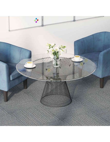 Piastrella per Tappeto Grigio chiaro con strisce 50 x 50 cm