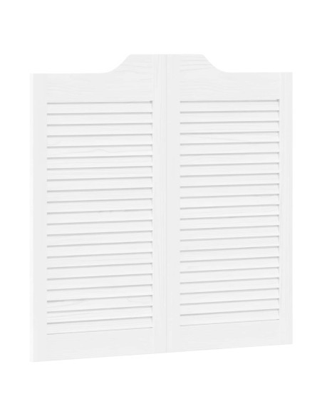 Porte Swing Bianco 80 x 40 cm Legno Massello di Pino