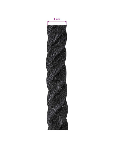 Corda di Juta 20 Nero 100% juta Tossa