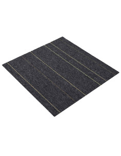 Piastrella per Tappeto Grigio scuro con strisce 50 x 50 cm 2