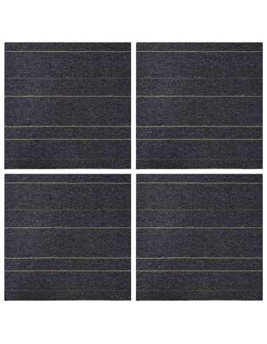 Piastrella per Tappeto Grigio scuro con strisce 50 x 50 cm