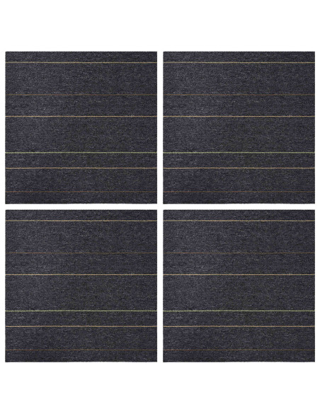 Piastrella per Tappeto Grigio scuro con strisce 50 x 50 cm
