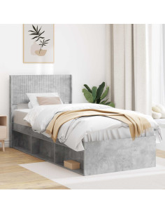 Testiera Letto Grigio Cemento PB