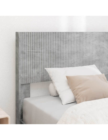 Testiera Letto Grigio Cemento PB