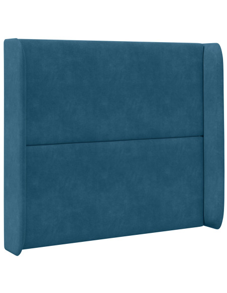 Orecchia della Testata Blu 80 x 16 x 4 cm Velluto