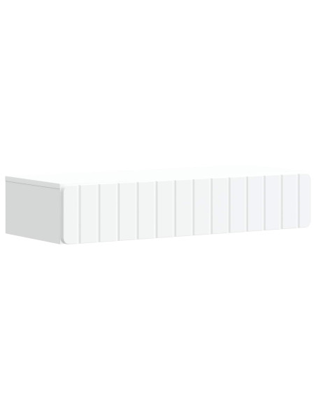 Tavolino da Parete Laterale Bianco 87,5 x 34,5 x 17 cm
