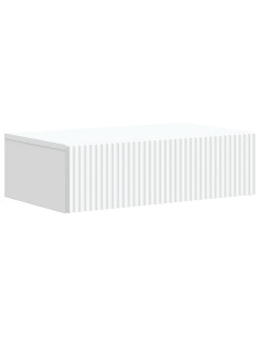 Tavolino da Parete Laterale Bianco 59 x 34,5 x 17 cm