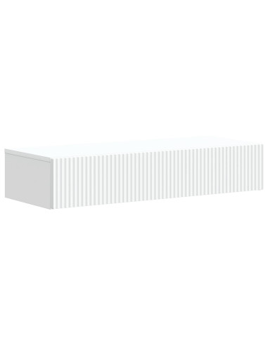 Tavolino da Parete Laterale Bianco 87,5 x 34,5 x 17 cm