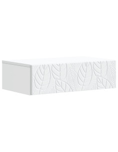 Tavolino da Parete Laterale Bianco 59 x 34,5 x 17 cm