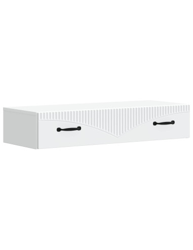 Tavolino da Parete Laterale Bianco 87,5 x 34,5 x 17 cm