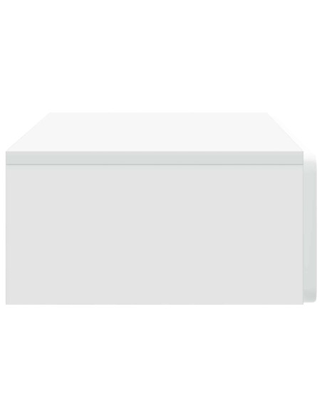 Tavolino da Parete Laterale Bianco 87,5 x 34,5 x 17 cm