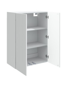 Mobiletto a muro Bianco 66 x 34,5 x 90 cm Legno ingegnerizzato 2