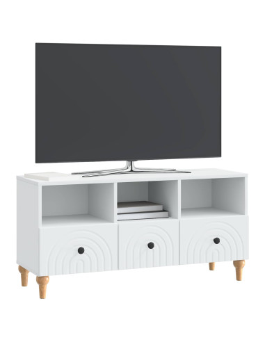 Mobile TV Bianco 102 x 34,5 x 50 cm Legno ingegnerizzato