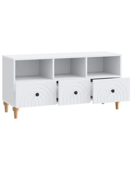 Mobile TV Bianco 102 x 34,5 x 50 cm Legno ingegnerizzato