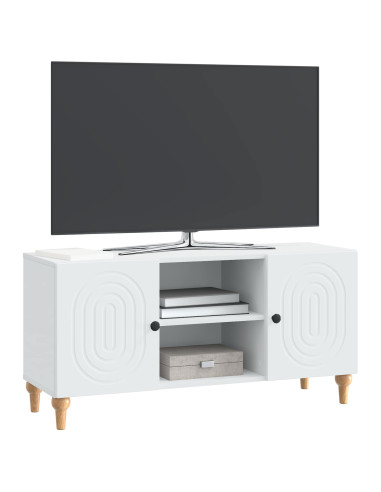 Mobile TV Bianco 102 x 34,5 x 50 cm Legno ingegnerizzato