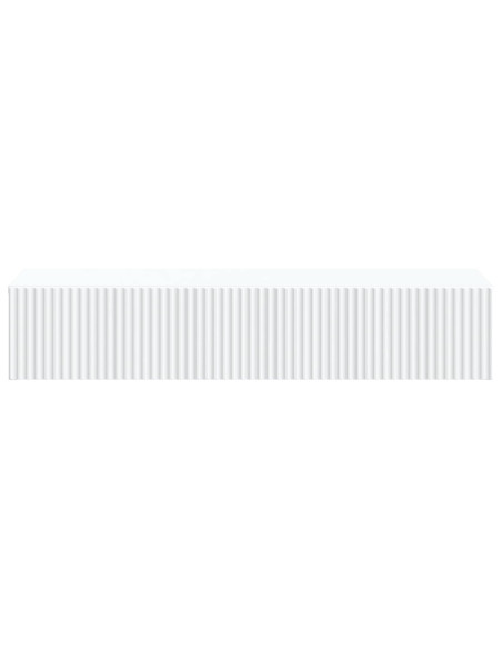 Tavolino da Parete Laterale Bianco 87,5 x 34,5 x 17 cm
