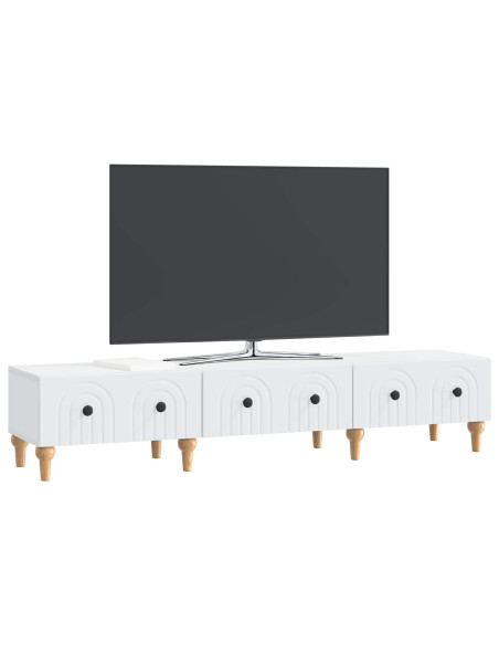 Mobile TV Bianco 147 x 34,5 x 30 cm Legno ingegnerizzato