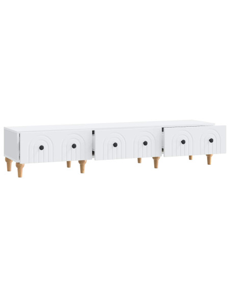 Mobile TV Bianco 147 x 34,5 x 30 cm Legno ingegnerizzato