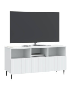 Mobile TV Bianco 102 x 34,5 x 50 cm Legno ingegnerizzato 2