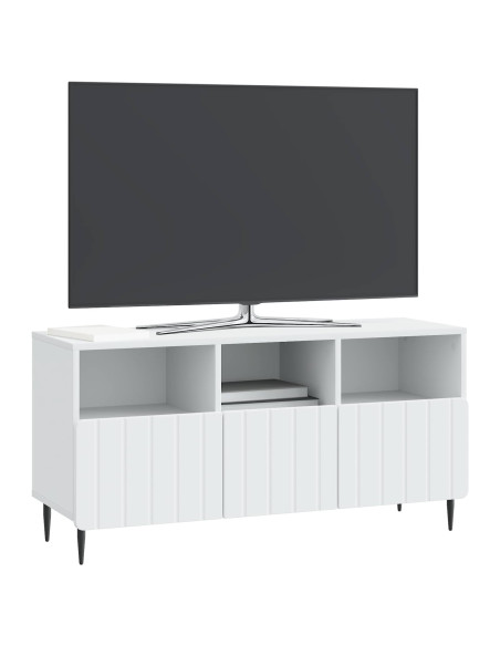 Mobile TV Bianco 102 x 34,5 x 50 cm Legno ingegnerizzato