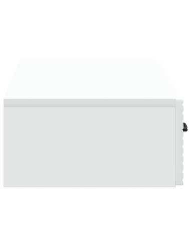 Tavolino da Parete Laterale Bianco 87,5 x 34,5 x 17 cm
