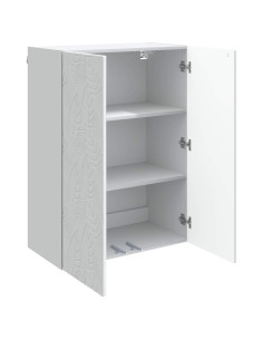 Mobiletto a muro Bianco 66 x 34,5 x 90 cm Legno ingegnerizzato 2