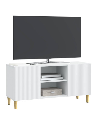 Mobile TV Bianco 102 x 34,5 x 50 cm Legno ingegnerizzato