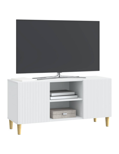 Mobile TV Bianco 102 x 34,5 x 50 cm Legno ingegnerizzato