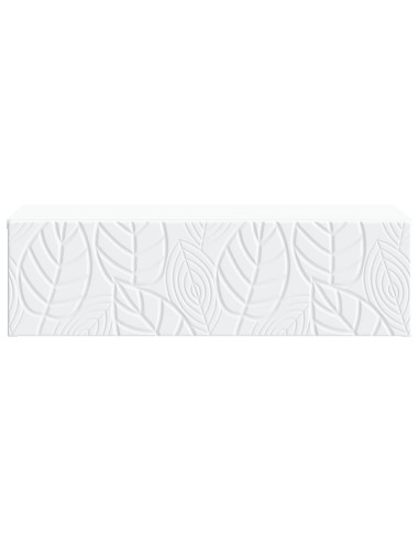 Tavolino da Parete Laterale Bianco 87,5 x 34,5 x 17 cm
