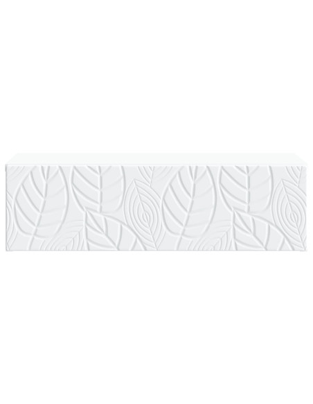 Tavolino da Parete Laterale Bianco 87,5 x 34,5 x 17 cm