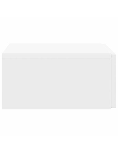 Tavolino da Parete Laterale Bianco 87,5 x 34,5 x 17 cm