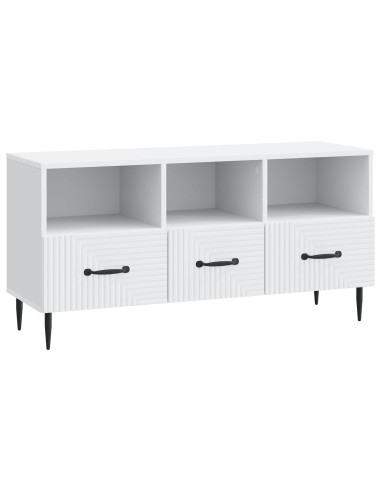 Mobile TV Bianco 102 x 34,5 x 50 cm Legno ingegnerizzato