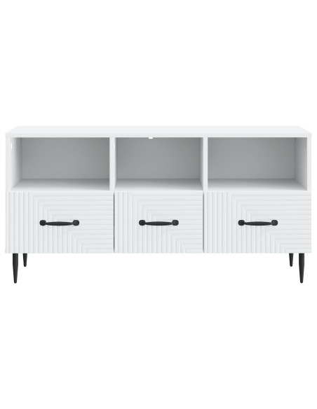Mobile TV Bianco 102 x 34,5 x 50 cm Legno ingegnerizzato