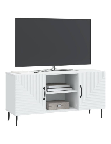 Mobile TV Bianco 102 x 34,5 x 50 cm Legno ingegnerizzato