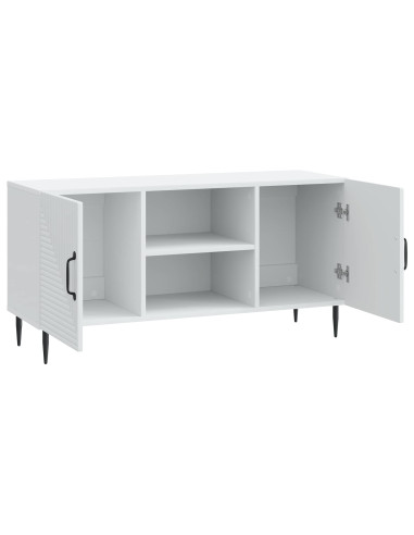 Mobile TV Bianco 102 x 34,5 x 50 cm Legno ingegnerizzato